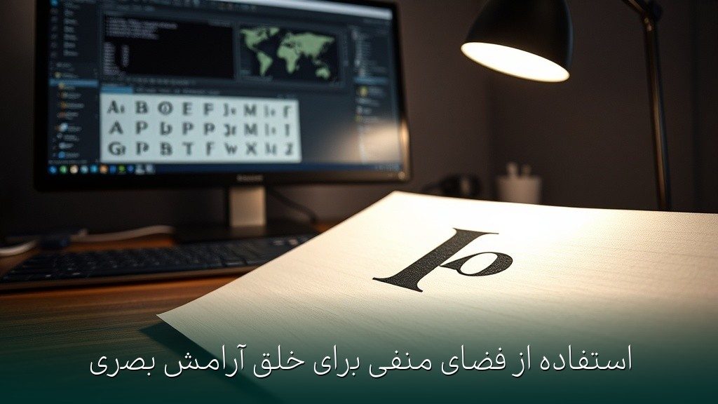 استفاده از فضای منفی برای خلق آرامش بصری